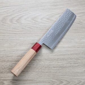 matsutani-nakiri-vg10-kw-1 增谷訓生 寬版菜切 165mm VG10鋼 刻流 和柄
