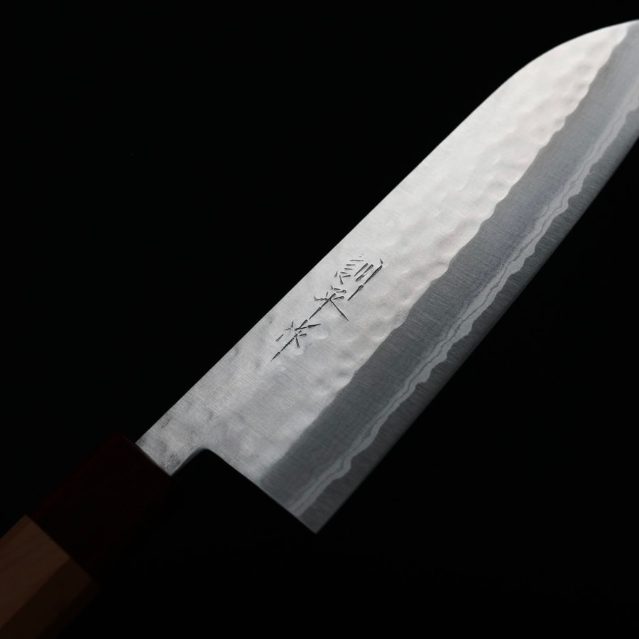 matsutani-santoku-vg10kw-1-5-1 增谷訓生 三德刀 170mm VG10鋼 <br>刻流 和柄 雞翅八角柄