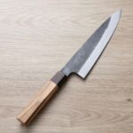 morihei-g210hm-sk-1 森平 久元 牛刀 240mm<br>白二鋼 黑打