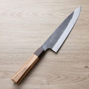 森平 久元 牛刀 240mm<br>白二鋼 黑打