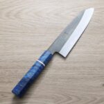 nakagawa-gyuto-210ak-ss-1 中川打刃物 三德 165mm<br>青一鋼 黑染墨流