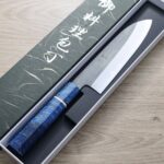 nakagawa-gyuto-210ak-ss-1-2 中川打刃物 三德 165mm<br>青一鋼 黑染墨流