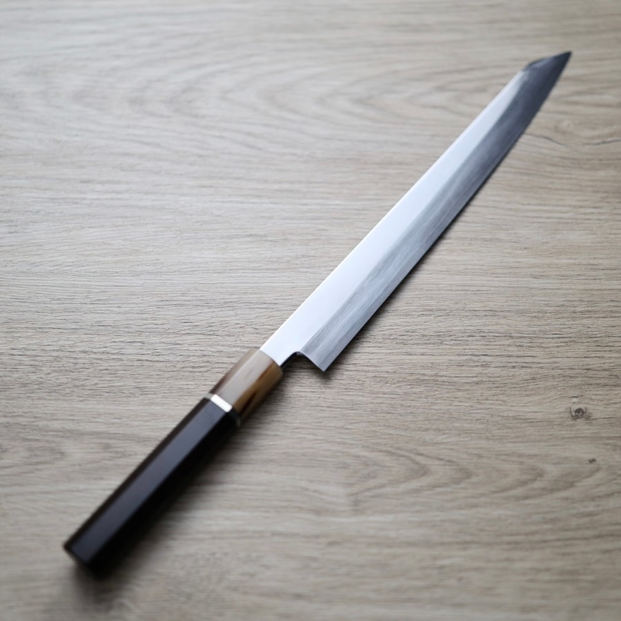 中川打刃物 切付柳刃 270mm<br>銀三鋼 鏡面