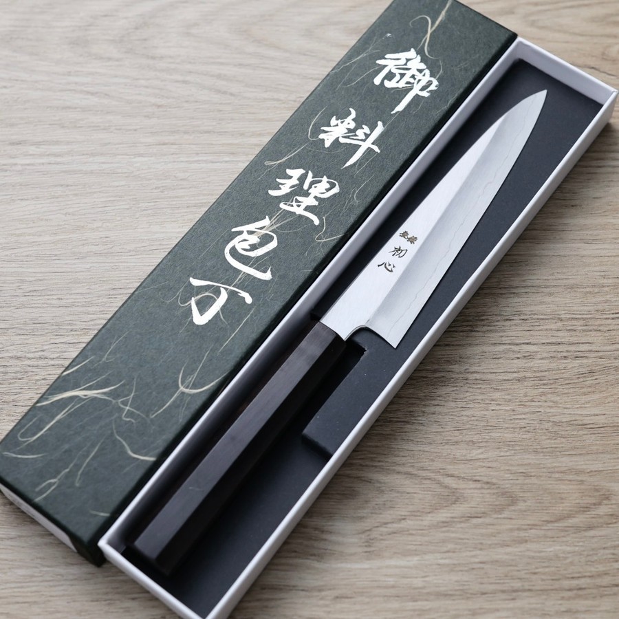 初心 中川打刃物 蔬果刀 150mm 銀三鋼