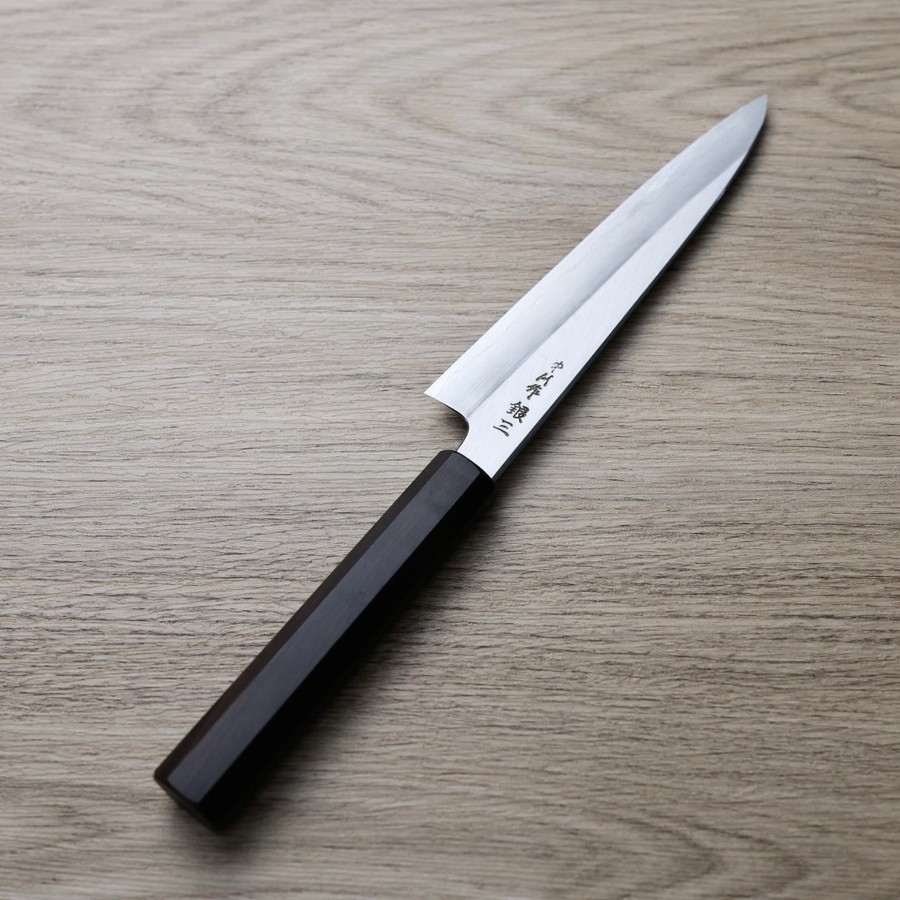 初心 中川打刃物 蔬果刀 150mm 銀三鋼