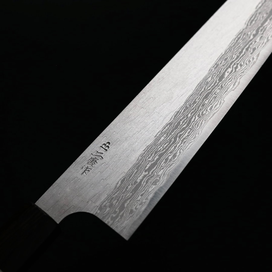 二唐刃物 牛刀 210mm VG XEOS鋼 鎚目大馬士革