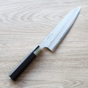 nigara-gyuto-210-sg2-m-1 二唐刃物 牛刀 210mm SG2粉末HSS鋼 磨鎚目