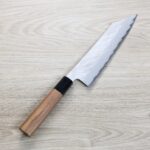 二唐刃物 切付牛刀 210mm <br>VG10鋼 磨鎚目