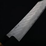 nigara-kiri-240-vg10m-5 二唐刃物 切付牛刀 240mm VG10鋼 磨鎚目