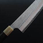 nigara-kirituke-210-sg2-m-5 二唐刃物 切付牛刀 210mm SG2粉末HSS鋼 磨鎚目