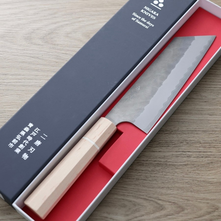 nigara-n180-as-1-2 二唐刃物 菜切 180mm 青紙超級鋼 柳葉鎚目