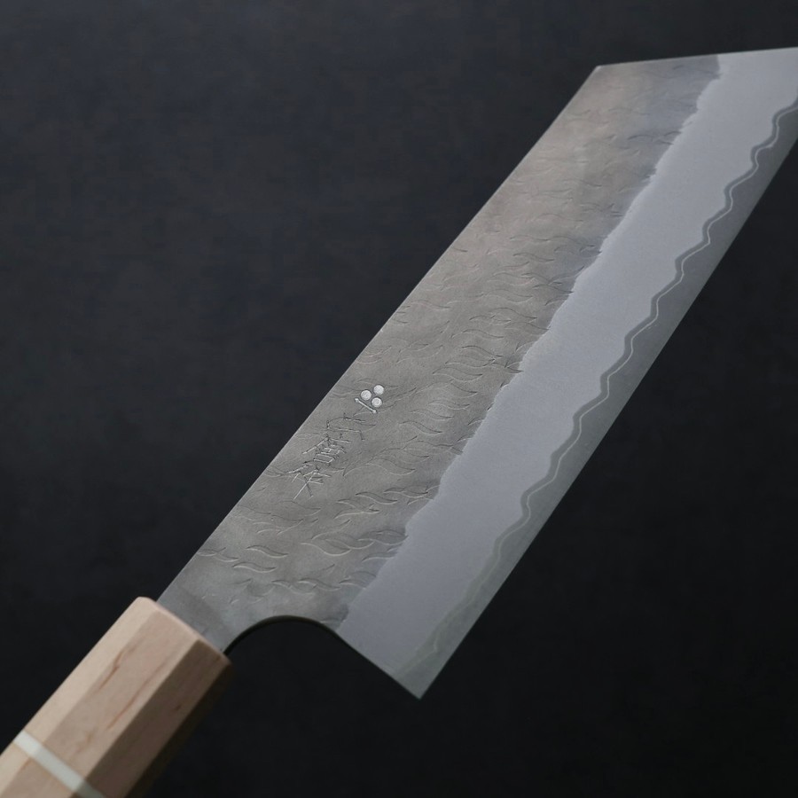 nigara-n180-as-1-5 二唐刃物 菜切 180mm 青紙超級鋼 柳葉鎚目