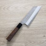 nigara-nakiri-as165 二唐刃物 菜切 165mm 青紙超級鋼 柳葉磨鎚目