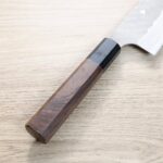 nigara-nakiri-as165-3 二唐刃物 菜切 165mm 青紙超級鋼 柳葉磨鎚目