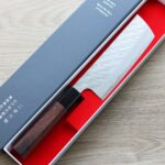 nigara-nakiri-vg10-2-1 二唐刃物 菜切 165mm VG10 磨鎚目