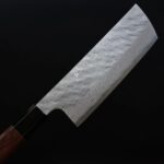 nigara-nakiri-vg10-5-1 二唐刃物 菜切 165mm VG10 磨鎚目