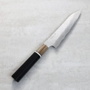 nigara-p150-sgs-k-1 二唐刃物 蔬果 150mm<br>SG Strix粉末HSS鋼 鎚目大馬士革