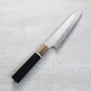 nigara-p150-sgs-k 二唐刃物 蔬果 150mm<br>SG Strix粉末HSS鋼 鎚目大馬士革