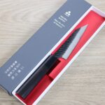 nigara-petty-120-sg2ku-2 二唐刃物 切付蔬果 120mm <br>SG2粉末HSS鋼 黑打鎚目