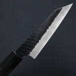 nigara-petty-120-sg2ku-5 二唐刃物 切付蔬果 120mm <br>SG2粉末HSS鋼 黑打鎚目