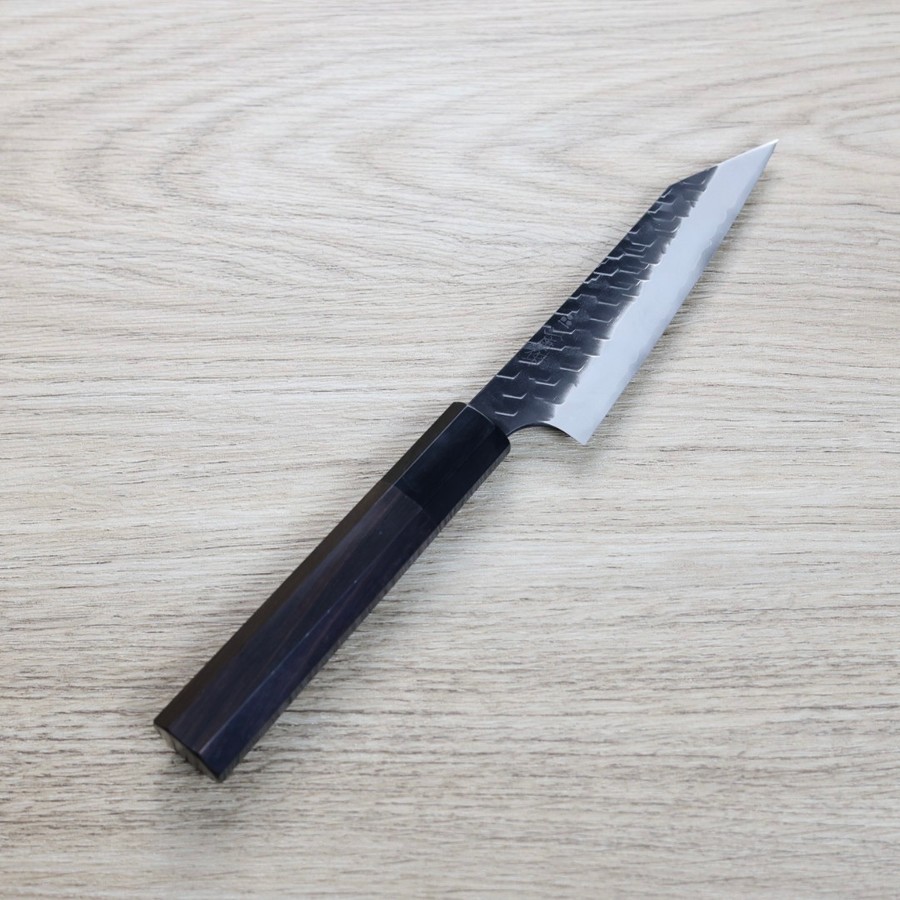 nigara-petty-120-sg2ku 二唐刃物 切付蔬果 120mm <br>SG2粉末HSS鋼 黑打鎚目