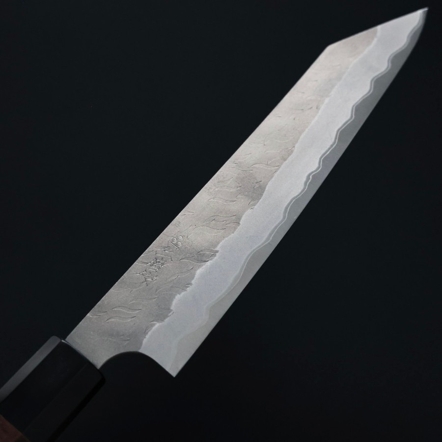 nigara-petty-150-as-m-5 二唐刃物 蔬果刀 150mm <br>青紙超級剛 柳葉磨鎚目