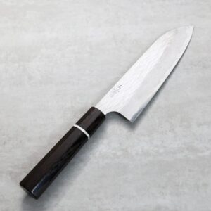 nigara-s170-vgx-w 二唐刃物 三德 170mm <br>VG XEOS鋼 鎚目大馬士革