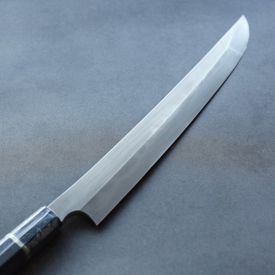 nigara-sakimaru-300-ak2-hk-3 二唐刃物 先丸柳刃 300mm <br>白一鋼 水本燒