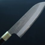 nigara-santoku-180-sg2-m-4 二唐刃物 三德 180mm SG2粉末HSS鋼 磨鎚目