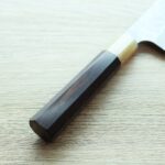 nigara-santoku-as165-3 二唐刃物 三德 165mm 青紙超級鋼 柳葉磨鎚目