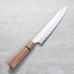 nigara-sj240-sgst-s-2 二唐刃物 筋引 240mm <br>SG Strix粉末HSS鋼 鎚目大馬士革