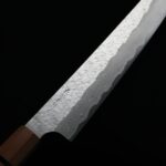 nigara-sj240-sgst-s-6 二唐刃物 筋引 240mm <br>SG Strix粉末HSS鋼 鎚目大馬士革