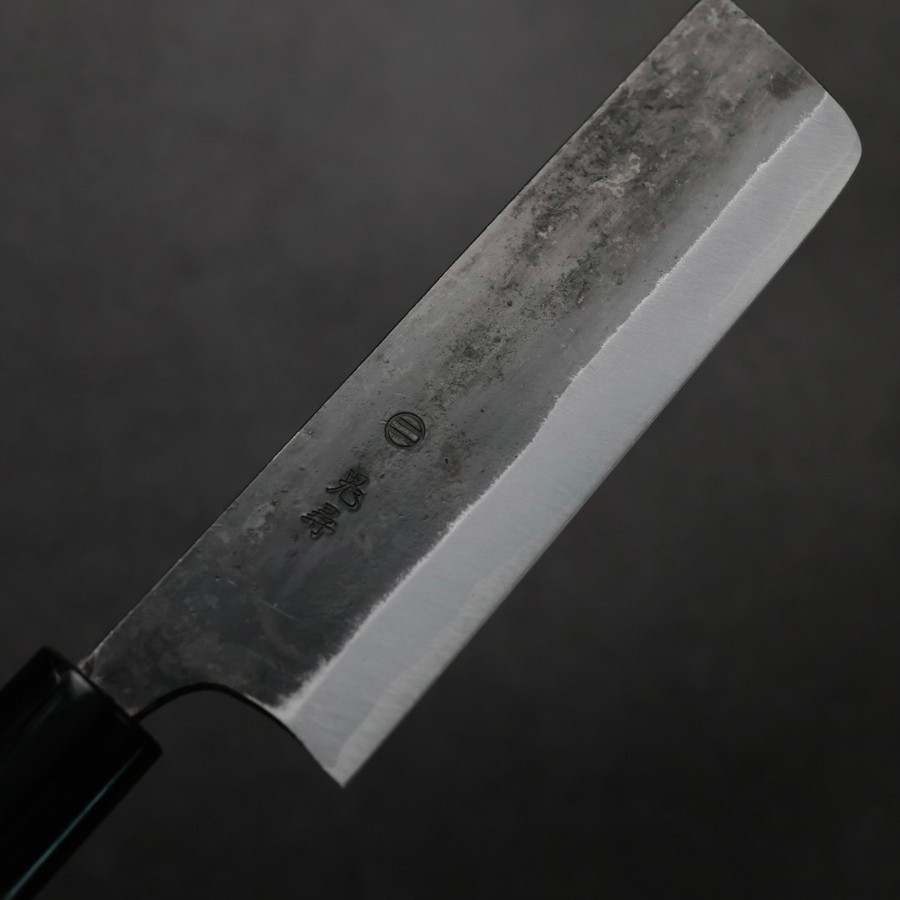 鬼尋 菜切 135mm 白紙1號鋼 黑打