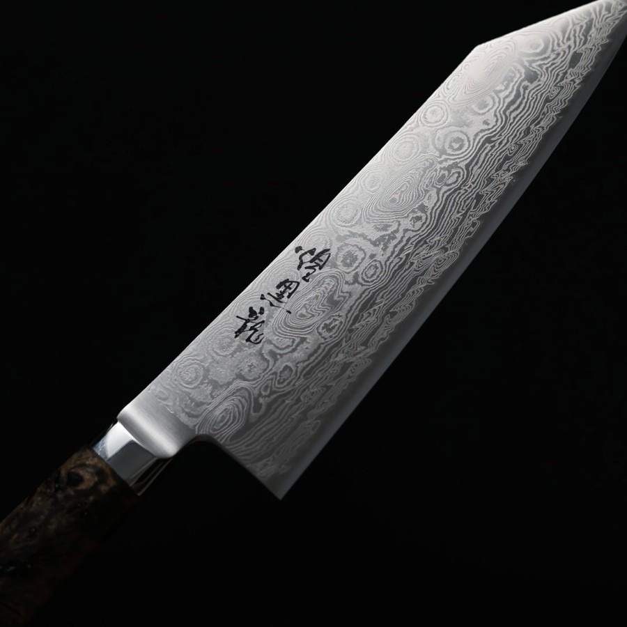 ryusen-bunka-170-ok-6 龍泉刃物 煌黑龍 文化 170mm SG2 99層鎳染大馬士革