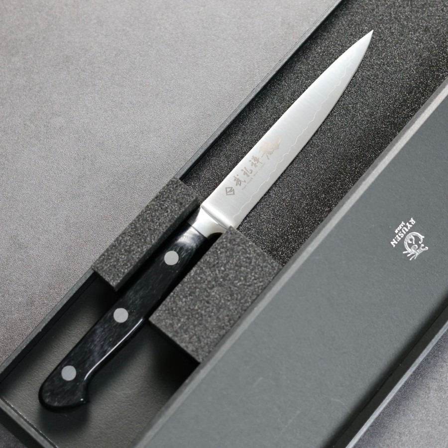 龍泉刃物 武禮禪龍 Fluting 110mm SG2/本鍛造