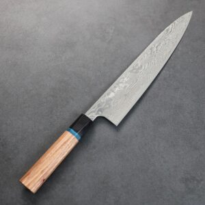 ryusen-g240-buk 龍泉刃物 梵天雲龍 改 牛刀 240mm VG10 63層鎳染大馬士革本鍛造