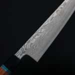 ryusen-g240-buk-6 龍泉刃物 梵天雲龍 改 牛刀 240mm VG10 63層鎳染大馬士革本鍛造