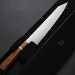 ryusen-g240-fuk-2-1 龍泉刃物 風格龍 改 牛刀<br>240mm ATS314鋼 63層大馬士革