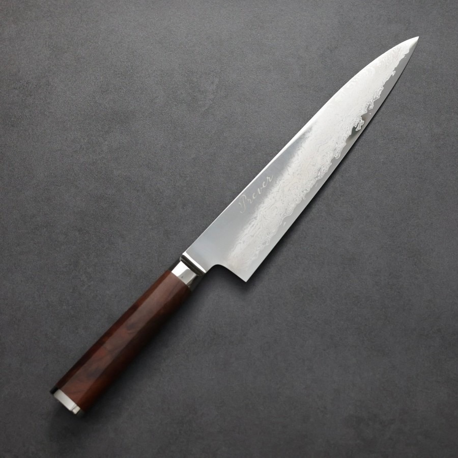 ryusen-g240-pv 龍泉刃物 PREVER 牛刀 240mm VG10 67層鎳染大馬士革