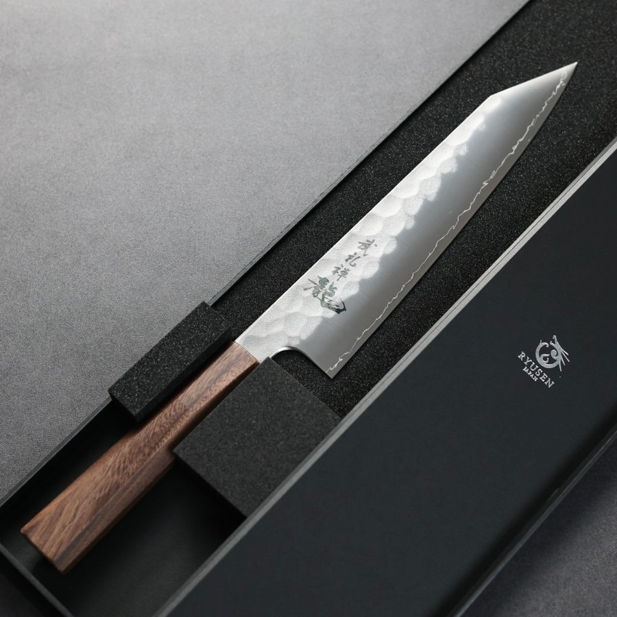 ryusen-gyuto-210-bzw-2 龍泉刃物 武禮禪龍 和 牛刀 210mm SG2/本鍛造