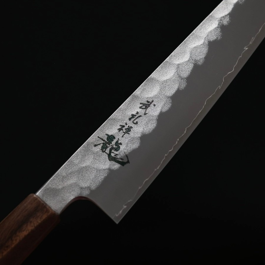 ryusen-gyuto-210-bzw-6 龍泉刃物 武禮禪龍 和 牛刀 210mm SG2/本鍛造