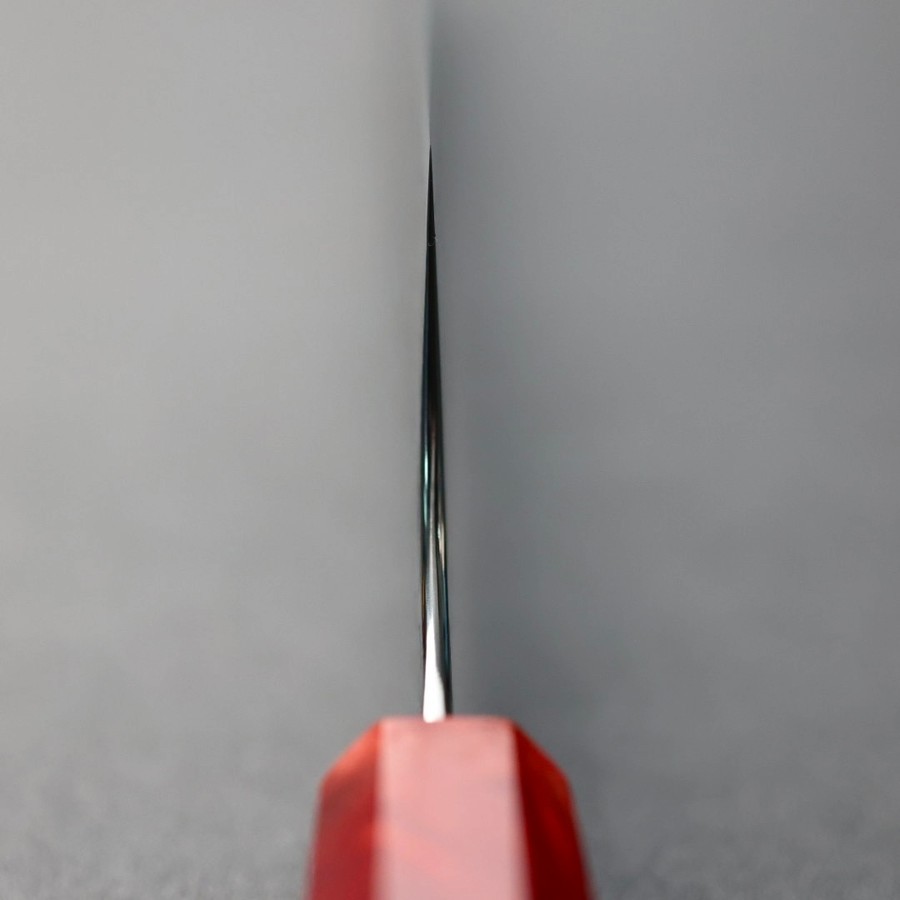 龍泉刃物 紅蓮緋龍 牛刀 210mm SG Strix <br> 63層鎳染大馬士革