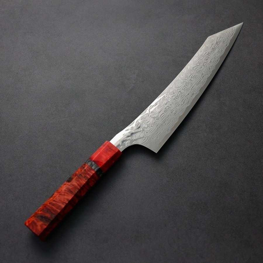 龍泉刃物 紅蓮緋龍 牛刀 210mm SG Strix <br> 63層鎳染大馬士革