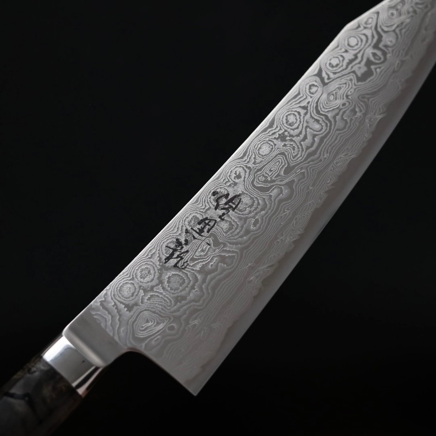 ryusen-gyuto-210-ok-6 龍泉刃物 煌黑龍 牛刀 210mm SG2粉末HSS鋼 99層鎳染大馬士革