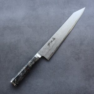 龍泉刃物 煌黑龍 牛刀 240mm SG2粉末HSS鋼 99層鎳染大馬士革