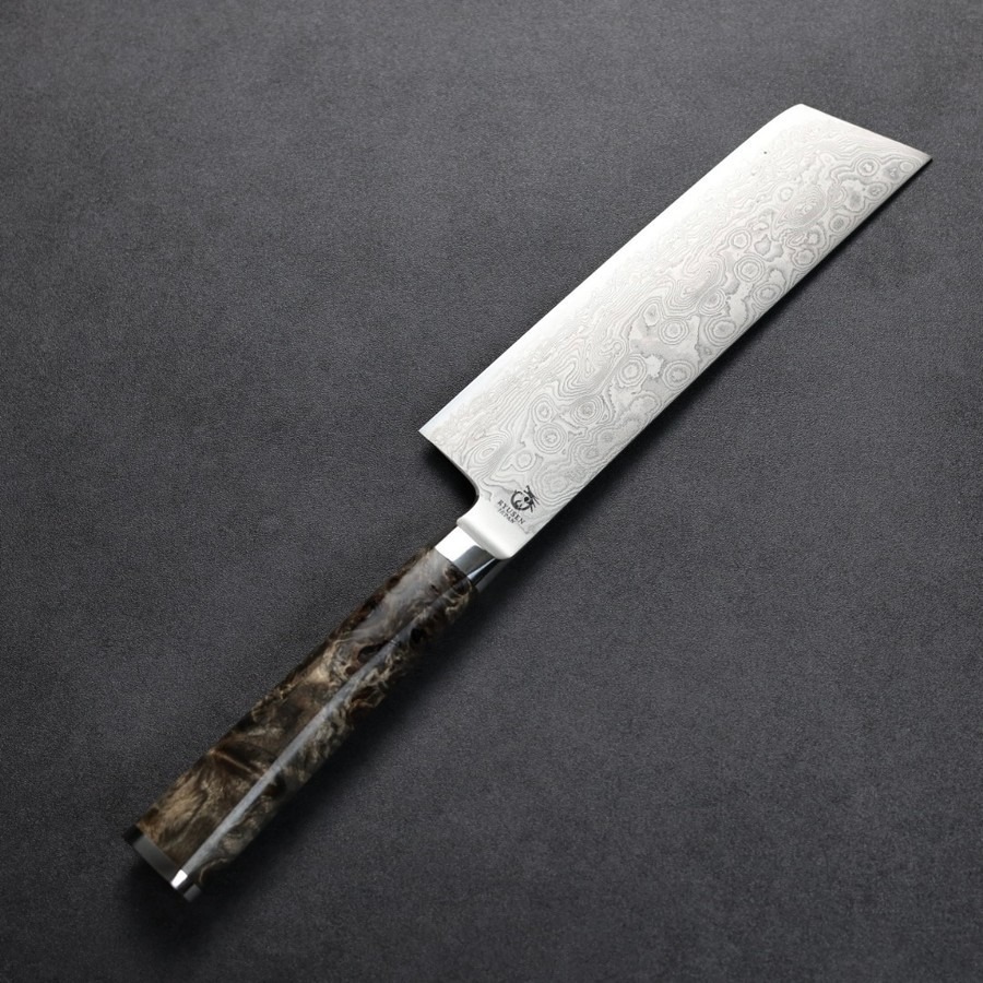 ryusen-nakiri-155-ok-3 龍泉刃物 煌黑龍 菜切 155mm SG2 99層鎳染 大馬士革