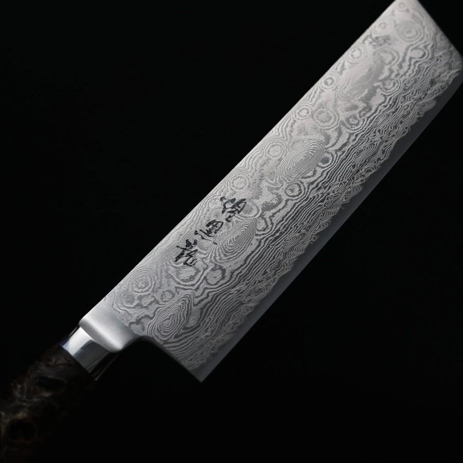 ryusen-nakiri-155-ok-6 龍泉刃物 煌黑龍 菜切 155mm SG2 99層鎳染 大馬士革