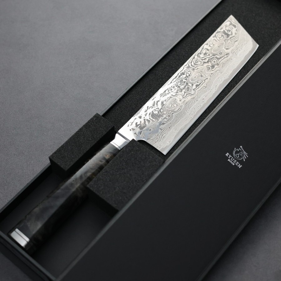龍泉刃物 煌黑龍MT 菜切 <br>155mm SG2 99層鎳染大馬士革
