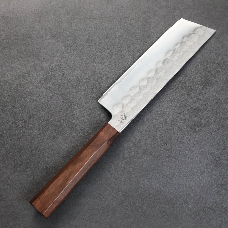 ryusen-nakiri-bzw-3 龍泉刃物 武禮禪龍 和 菜切 165mm SG2/本鍛造