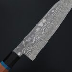 ryusen-santoku-buk-6 龍泉刃物 梵天雲龍 改 三德 175mm VG10 63層鎳染大馬士革/本鍛造